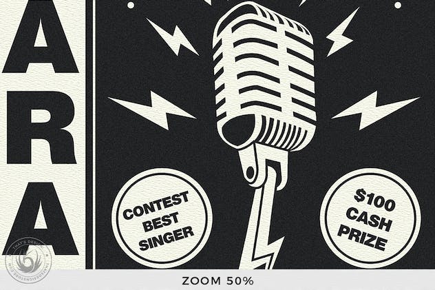 second preview of 'Premium Karaoke Flyer Template V3  Free Download'