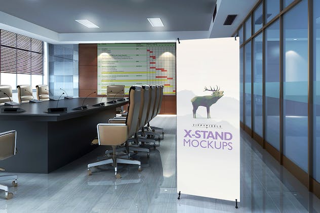 second preview of 'Premium X Standee PSD Mockups  Free Download'