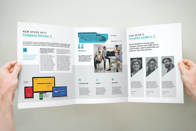 third preview of 'Premium Trifold Brochure A4x3  Free Download'
