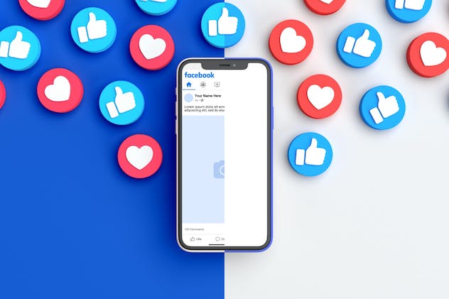 fourth preview of 'Premium Facebook Post Mockup  Free Download'