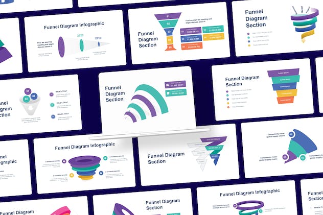 third preview of 'Premium Funnel Infographic Asset – Illustrator  Free Download'