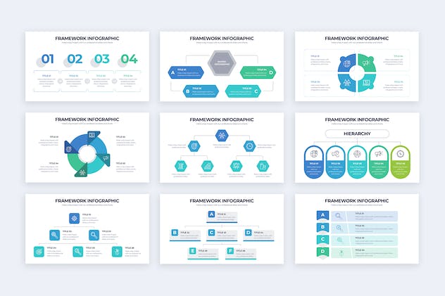 fourth preview of 'Premium Business Framework Illustrator Infographics  Free Download'