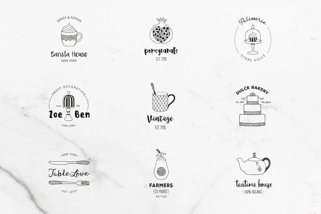 second preview of 'Premium Delicious Premade Logo Set  Free Download'