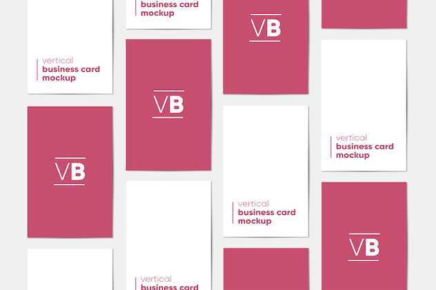 fourth preview of 'Premium Vertical Business Card Mockup  Free Download'
