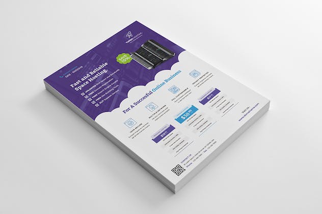 fourth preview of 'Premium Web Hosting Flyer  Free Download'