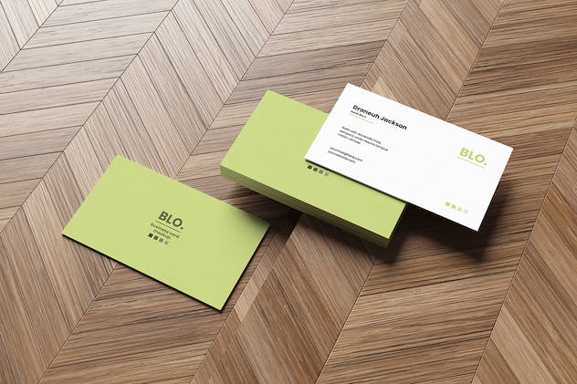 second preview of 'Premium Realistic Stack Business Card Mockup  Free Download'