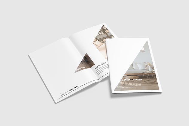 second preview of 'Premium A4 Brochure/Magazine Mockup  Free Download'