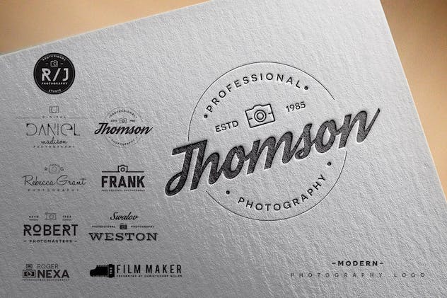 fourth preview of 'Premium Modern Photography Logo  Free Download'