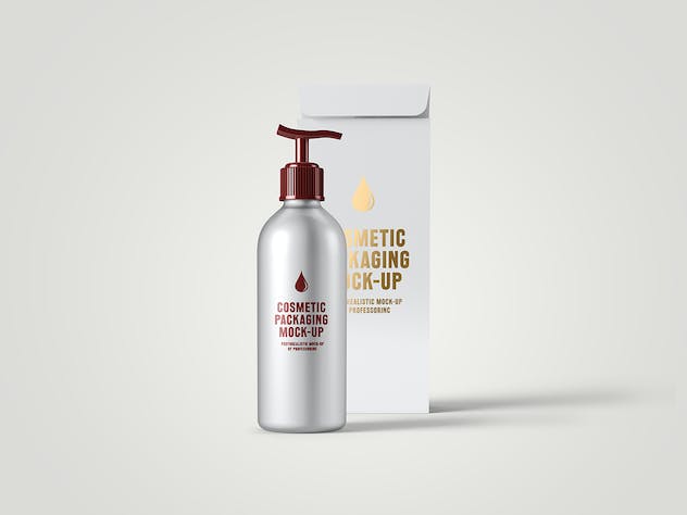 fourth preview of 'Premium Cosmetic Packaging Mock Up  Free Download'