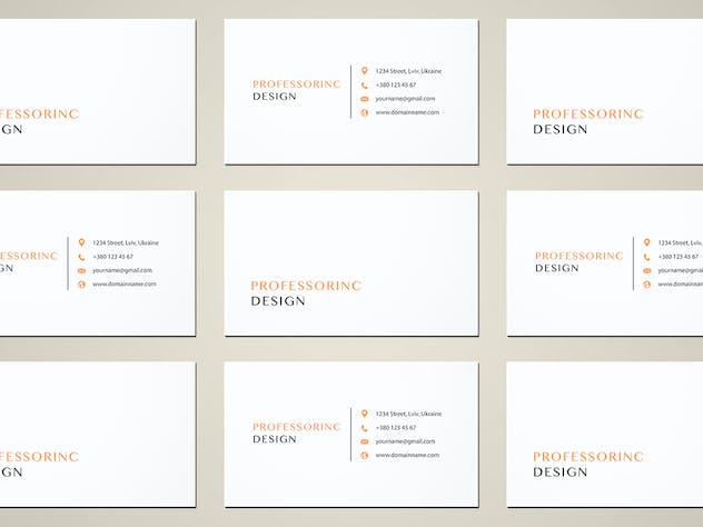 third preview of 'Premium 3.5×2 Business Card Mockup  Free Download'