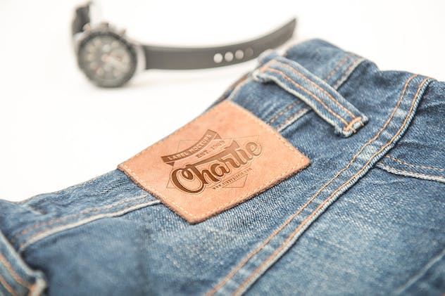 third preview of 'Premium Jeans Label Mockups  Free Download'