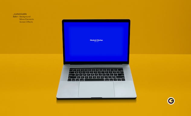 second preview of 'Premium Macbook Laptop Display Web App Mock-Up  Free Download'