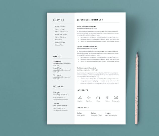 third preview of 'Premium Resume N222HJ  Free Download'