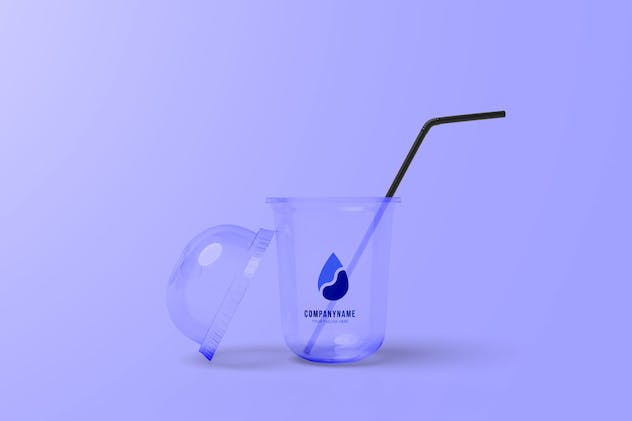 third preview of 'Premium Plastick Cup Packaging Mockup  Free Download'