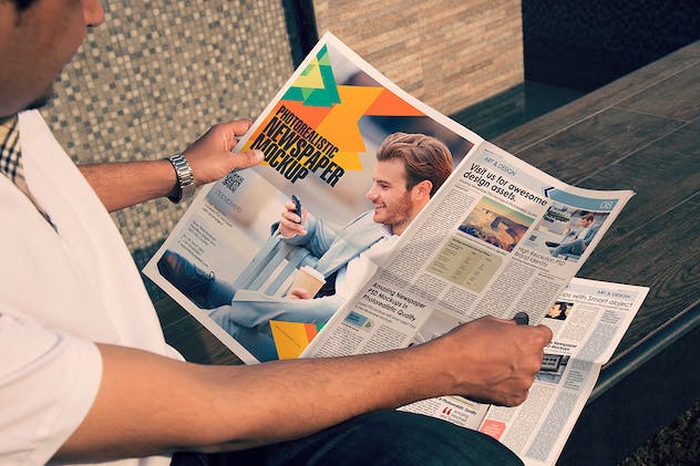 second preview of 'Premium Newspaper PSD Mockups  Free Download'