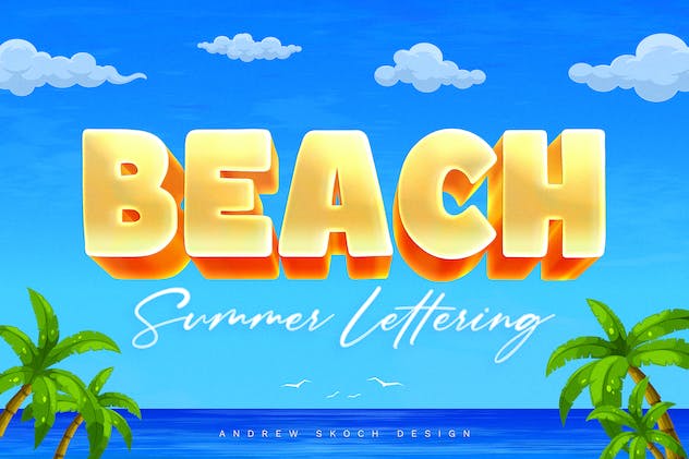 third preview of 'Premium Summer Text Effects  Free Download'