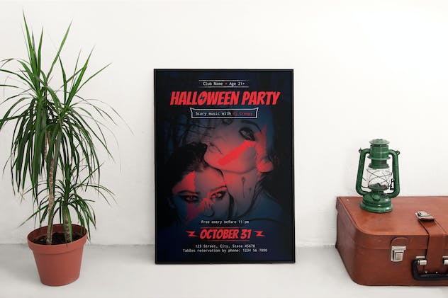 second preview of 'Premium Halloween Party Flyer and Poster Template  Free Download'