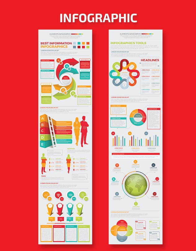 third preview of 'Premium Infographics Elements Template  Free Download'