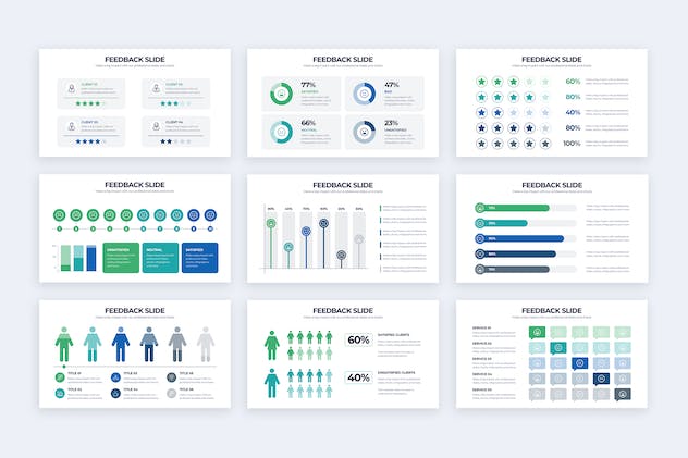 third preview of 'Premium Business Feedback Slides Illustrator Infographics  Free Download'