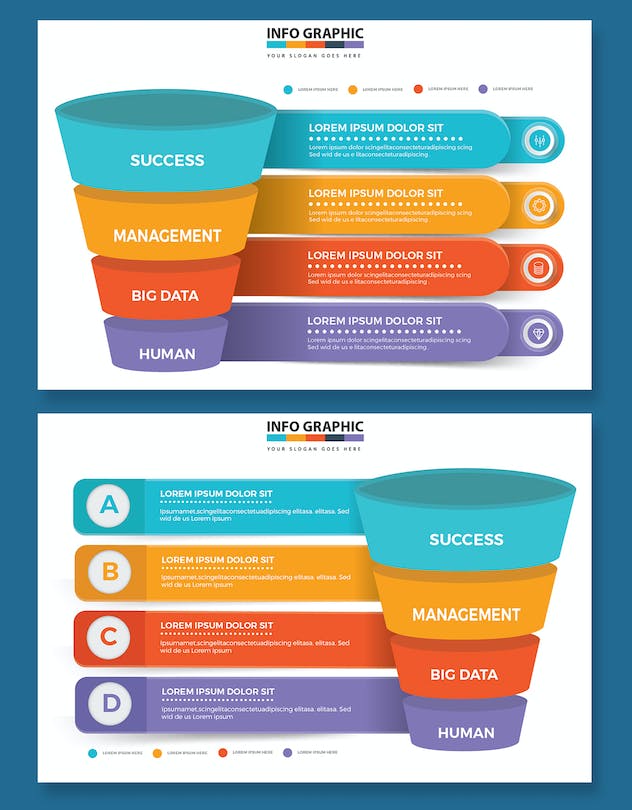 second preview of 'Premium Funnel Infographics  Free Download'