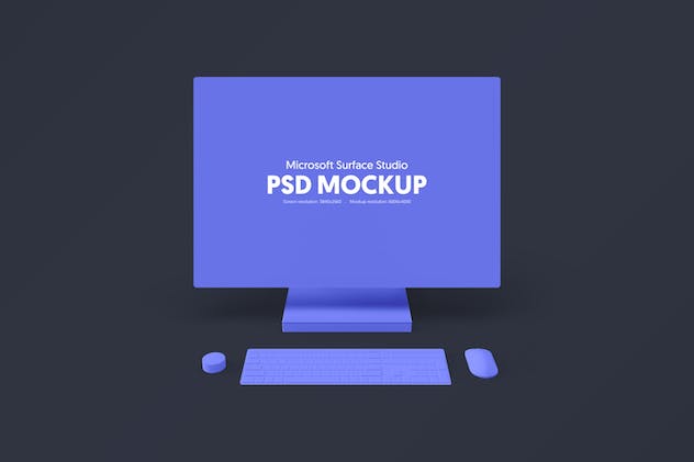 second preview of 'Premium  Microsoft Surface Studio Mockups V.2 – Photoshop  Free Download'