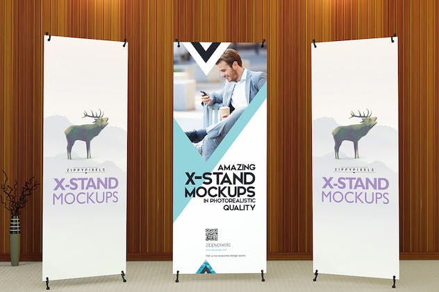 third preview of 'Premium Realistic X Banner Mockups  Free Download'