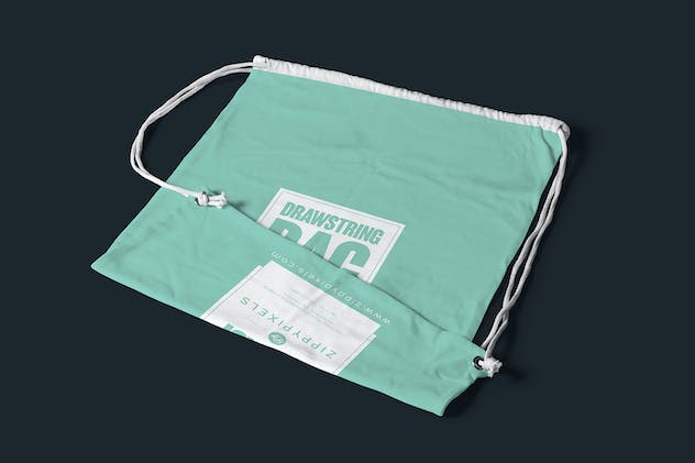 third preview of 'Premium 4 Drawstring Bag Mockups  Free Download'