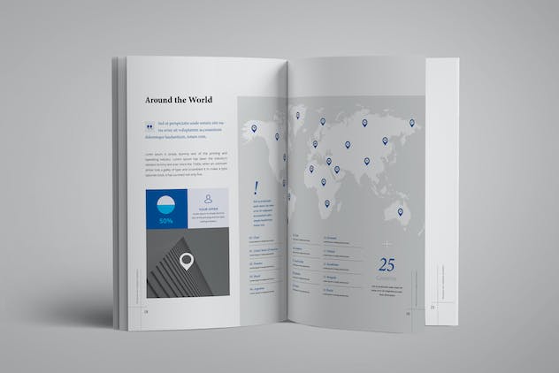 third preview of 'Premium Annual Report Template  Free Download'