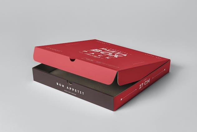 fourth preview of 'Premium 27 Pizza Box Mock Up  Free Download'