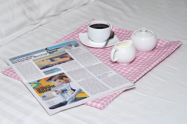 second preview of 'Premium Newspaper Ad Mockups  Free Download'