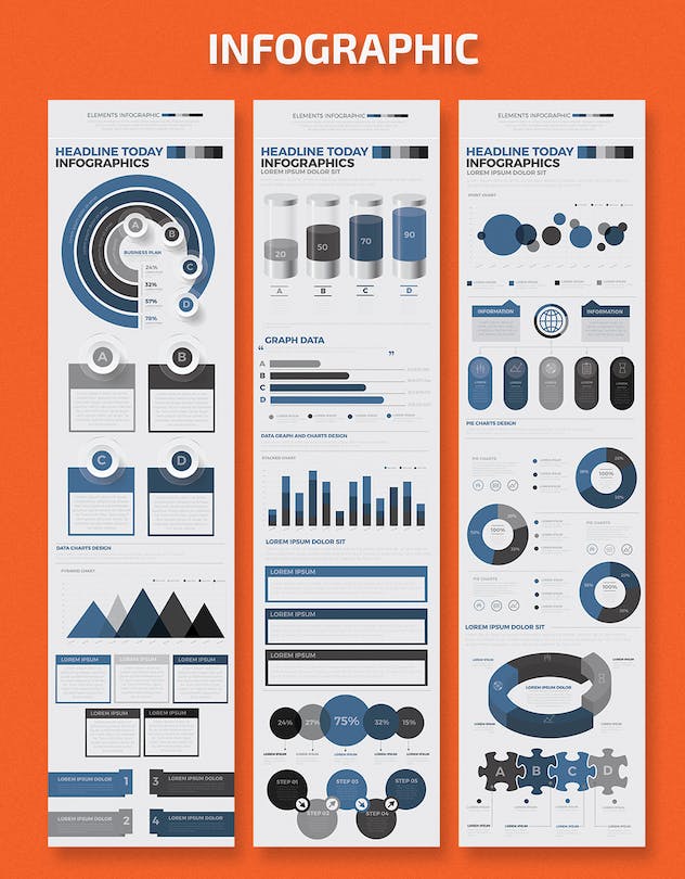 third preview of 'Premium Infographic Set  Free Download'