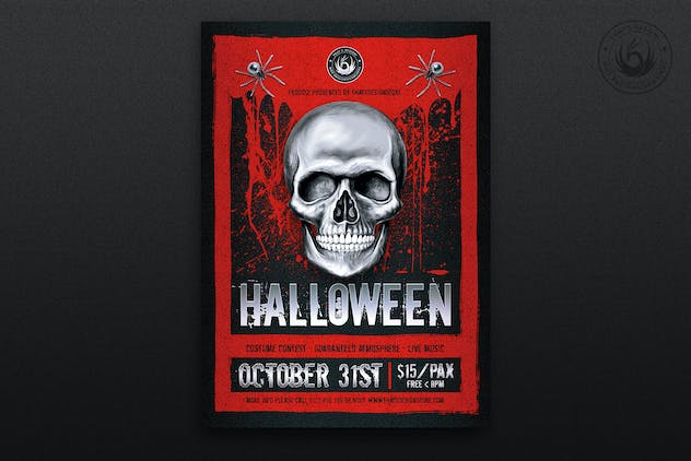 second preview of 'Premium Halloween Flyer Template V23  Free Download'