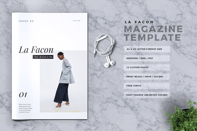 fourth preview of 'Premium  La Facon Fashion Magazine   Free Download'