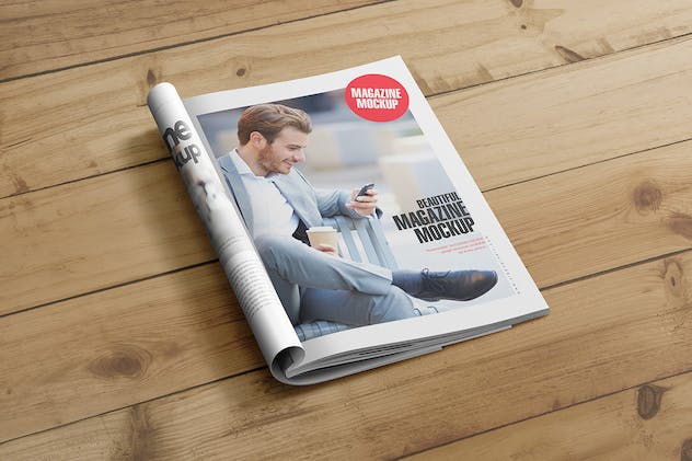 fourth preview of 'Premium US Letter Size Magazine Mockups  Free Download'