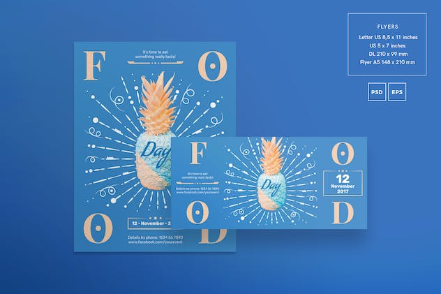 fourth preview of 'Premium Food Day Flyer and Poster Template  Free Download'