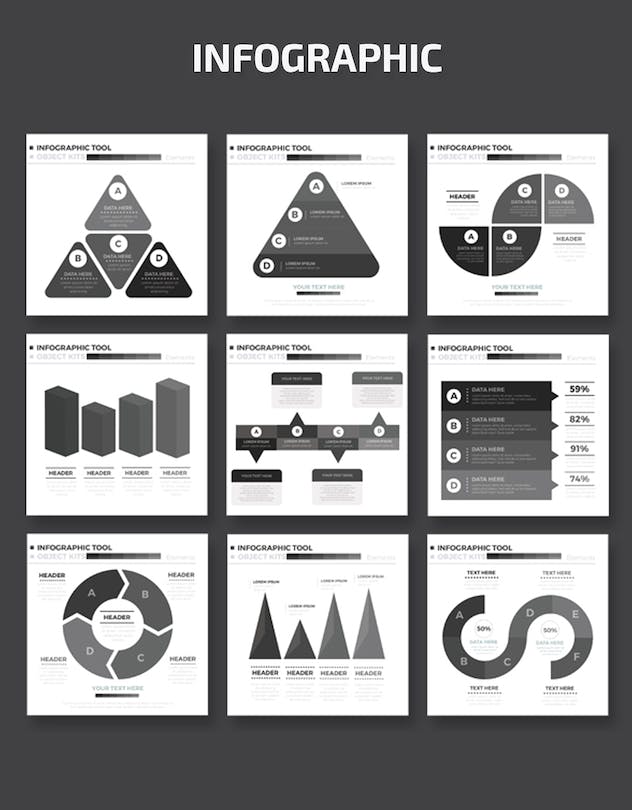 second preview of 'Premium 50 Infographics Elements Design  Free Download'