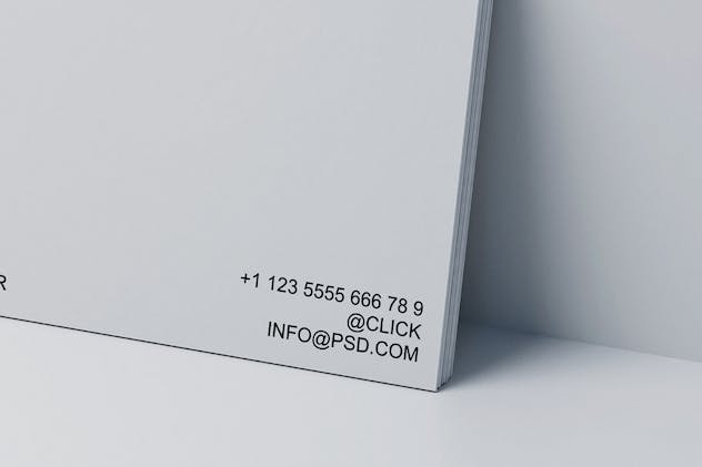 fourth preview of 'Premium Business Card Mockup  Free Download'