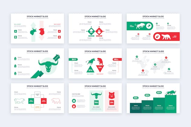 fourth preview of 'Premium Business Stock Market Illustrator Infographics  Free Download'