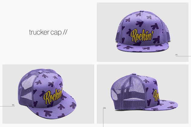 fourth preview of 'Premium Cap Collection Mockup  Free Download'