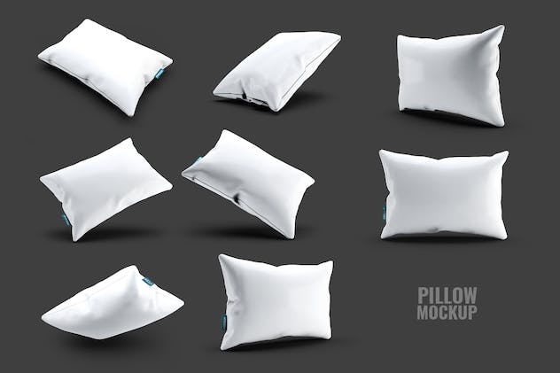 fourth preview of 'Premium Fabric Pillow Mock Up  Free Download'