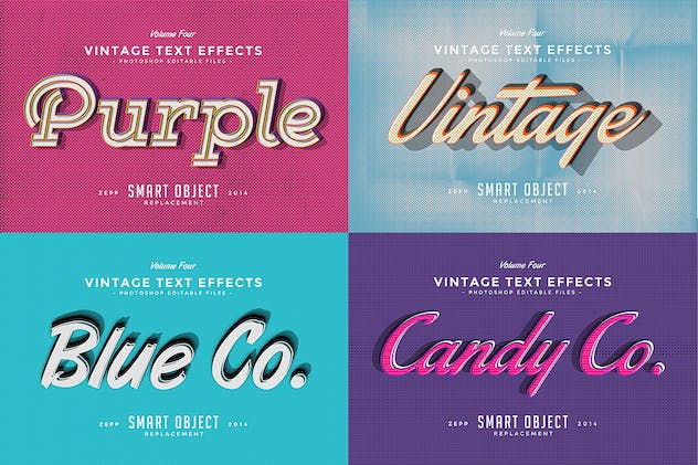 third preview of 'Premium Vintage Text Effects Vol. 4  Free Download'