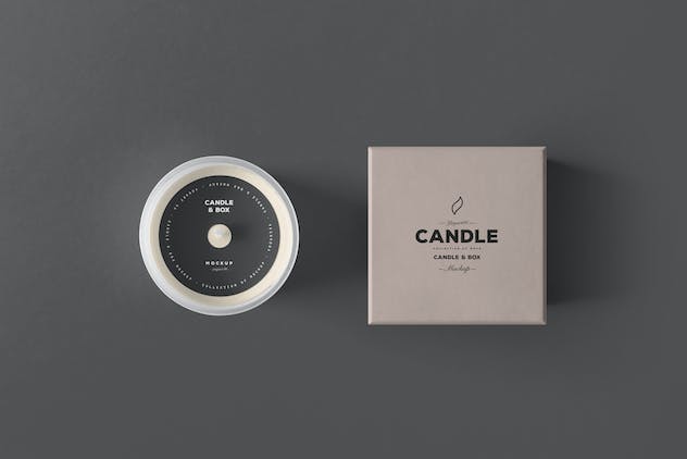 fourth preview of 'Premium Candle Box Mock-up  Free Download'