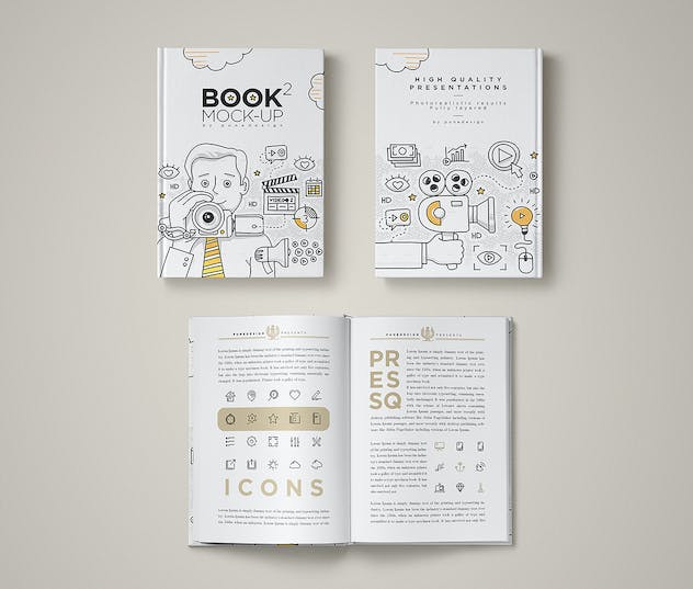 third preview of 'Premium Book Mock Up Set 2  Free Download'