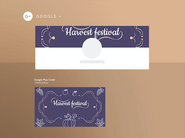 second preview of 'Premium Harvest Festival Social Media Pack Template  Free Download'
