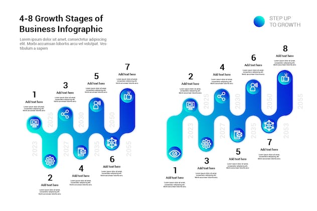 fourth preview of 'Premium Growth Stages of Business Infographic  Free Download'
