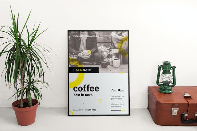 second preview of 'Premium Coffee Shop Flyer and Poster Template  Free Download'