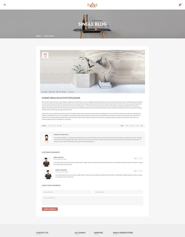 second preview of 'Premium Hurst Ecommerce PSD Template  Free Download'