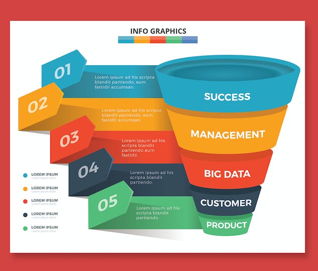 fourth preview of 'Premium Funnel Infographics  Free Download'