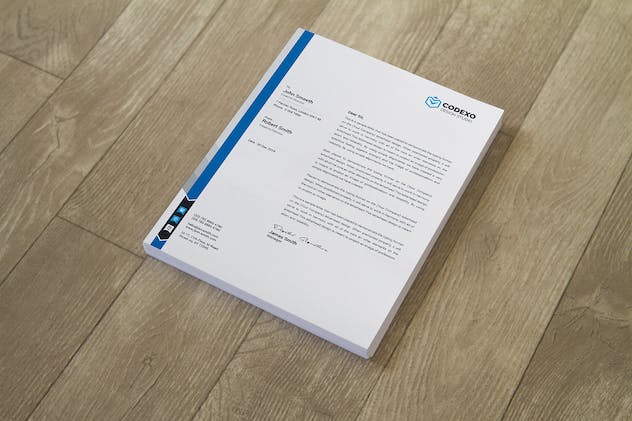 second preview of 'Premium Letterhead Mock-Up Vol. 05  Free Download'