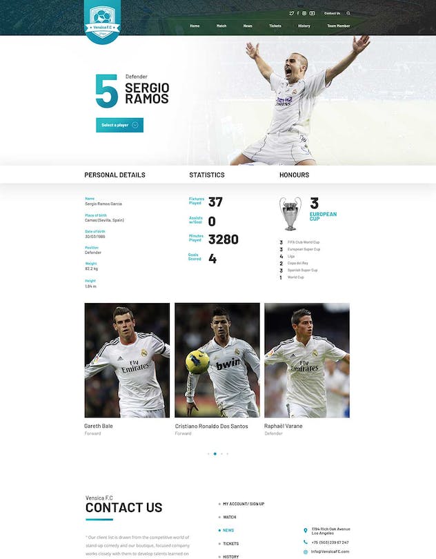 second preview of 'Premium Vensica FC Football Club Creative PSD Template  Free Download'